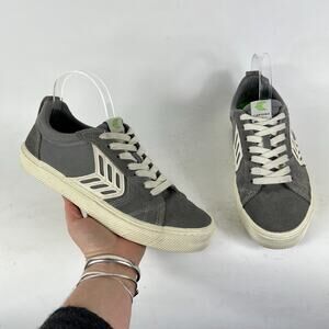 Cariuma Catiba Pro Sneakers Men's 9 Gray White Lace Up athletic Running Shoes